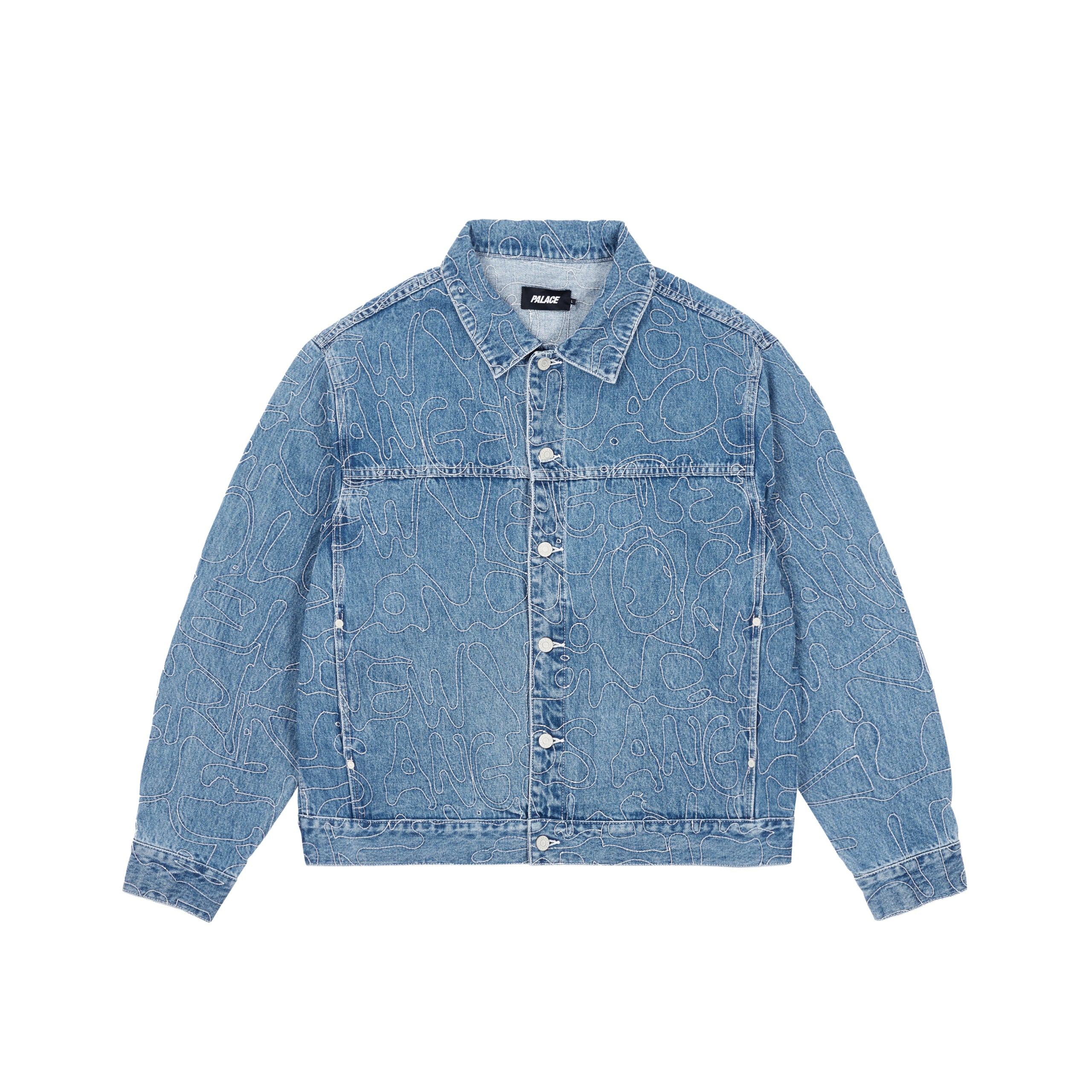 palace washed denim Harrington